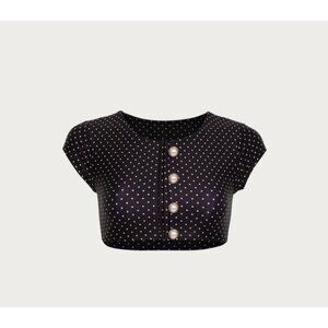 SAME Los Angeles Top  Swim Womens The Grace Polka Dot Size Small